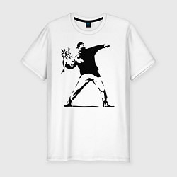 Футболка slim-fit Banksy, цвет: белый