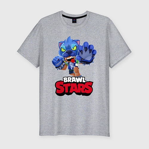 Мужская slim-футболка Brawl Stars / Меланж – фото 1