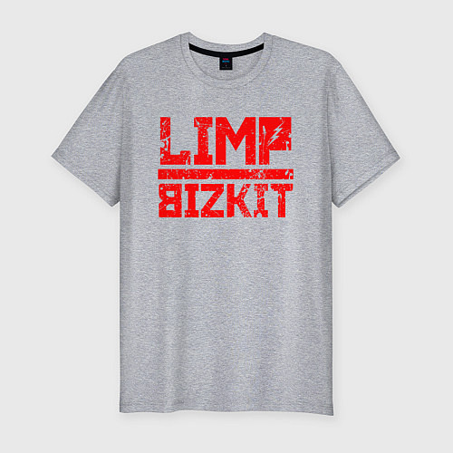 Мужская slim-футболка LIMP BIZKIT / Меланж – фото 1