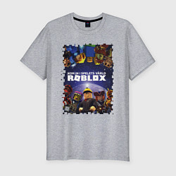 Футболка slim-fit ROBLOX, цвет: меланж