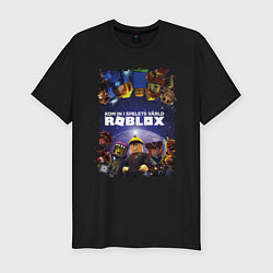 Футболка slim-fit ROBLOX, цвет: черный