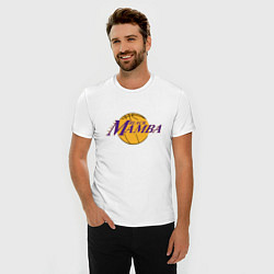 Футболка slim-fit Lakers - Black Mamba, цвет: белый — фото 2