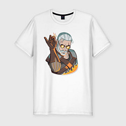 Футболка slim-fit The Witcher, Ведьмак, цвет: белый