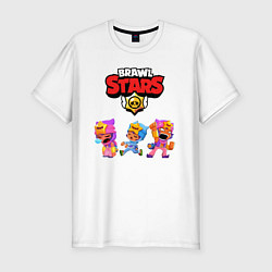 Футболка slim-fit BRAWL STARS, цвет: белый