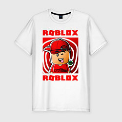 Футболка slim-fit ROBLOX, цвет: белый