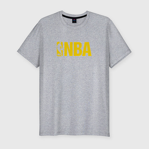 Мужская slim-футболка NBA GOLD / Меланж – фото 1