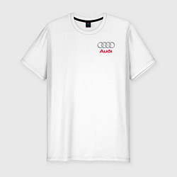 Футболка slim-fit AUDI, цвет: белый