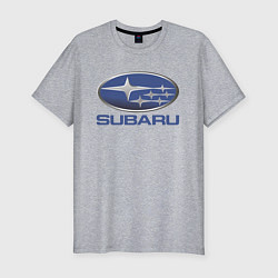 Футболка slim-fit SUBARU, цвет: меланж