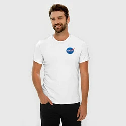 Футболка slim-fit NASA, цвет: белый — фото 2