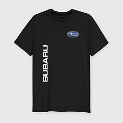 Футболка slim-fit SUBARU, цвет: черный