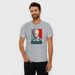 Футболка slim-fit ONE-PUNCH MAN, цвет: меланж — фото 2