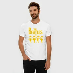 Футболка slim-fit Beatles, цвет: белый — фото 2