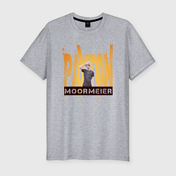 Футболка slim-fit Payton Moormeier, цвет: меланж