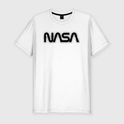Футболка slim-fit NASA, цвет: белый