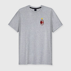 Футболка slim-fit AC MILAN, цвет: меланж