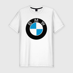 Футболка slim-fit BMW, цвет: белый