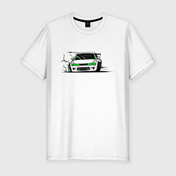 Футболка slim-fit Street racing Drift, цвет: белый