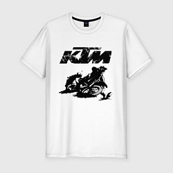 Футболка slim-fit KTM, цвет: белый