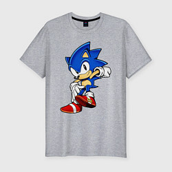 Футболка slim-fit SONIC, цвет: меланж