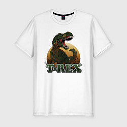 Футболка slim-fit T-Rex, цвет: белый