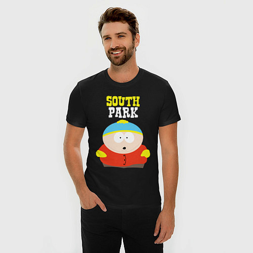 Мужская slim-футболка SOUTH PARK / Черный – фото 3