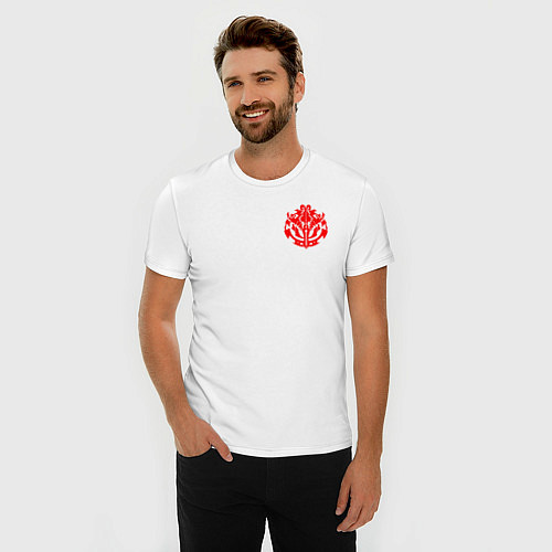 Мужская slim-футболка OVERLORD / Белый – фото 3