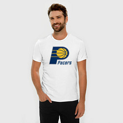 Футболка slim-fit Indiana Pacers 2, цвет: белый — фото 2