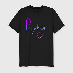 Футболка slim-fit PAYTON LOVE, цвет: черный