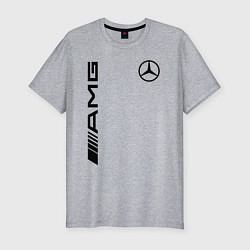 Футболка slim-fit MERCEDES-BENZ AMG, цвет: меланж