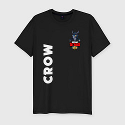 Футболка slim-fit BRAWL STARS CROW BLACK, цвет: черный