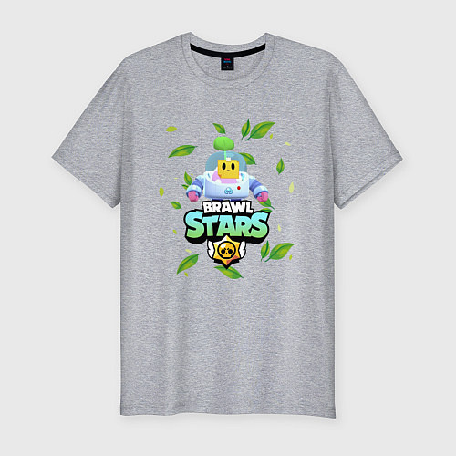 Мужская slim-футболка Sprout Brawl Stars / Меланж – фото 1
