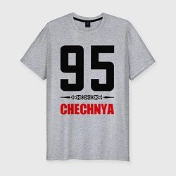 Футболка slim-fit 95 Chechnya, цвет: меланж