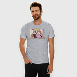 Футболка slim-fit Sailor Moon Usagi Tsukino Luna, цвет: меланж — фото 2