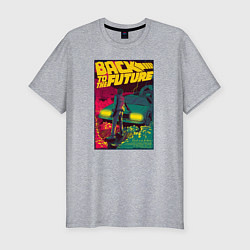 Футболка slim-fit Back to the Future, цвет: меланж