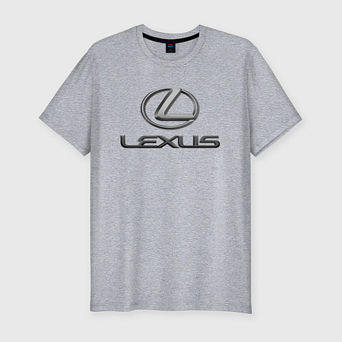 Мужская slim-футболка LEXUS / Меланж – фото 1
