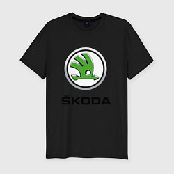 Футболка slim-fit SKODA, цвет: черный