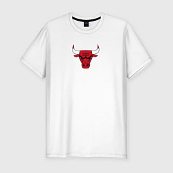 Футболка slim-fit CHICAGO BULLS, цвет: белый