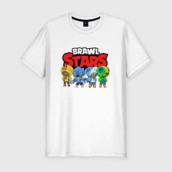 Футболка slim-fit Brawl Stars Leon Quattro, цвет: белый