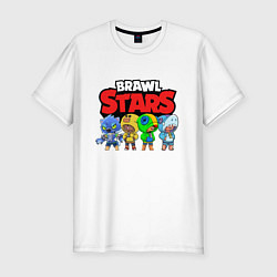 Футболка slim-fit Brawl Stars Leon Quattro, цвет: белый