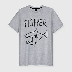 Футболка slim-fit Nirvana Flipper, цвет: меланж