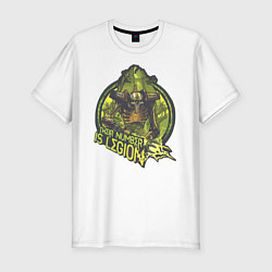 Футболка slim-fit Their number is legion, цвет: белый