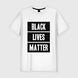 Футболка slim-fit Black lives matter Z, цвет: белый