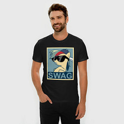 Футболка slim-fit Rainbow Dash swag, цвет: черный — фото 2