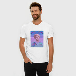 Футболка slim-fit Vaporwave 15, цвет: белый — фото 2