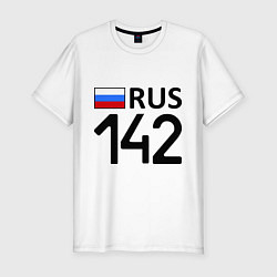 Мужская slim-футболка RUS 142