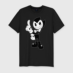 Футболка slim-fit Bendy And The Ink Machine, цвет: черный