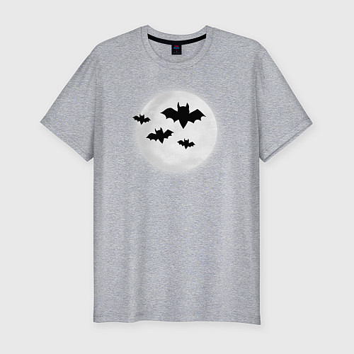 Мужская slim-футболка Halloween / Меланж – фото 1