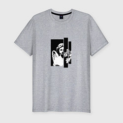 Футболка slim-fit Ангел, цвет: меланж