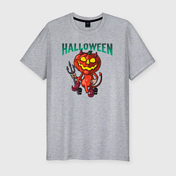 Футболка slim-fit Halloween, цвет: меланж