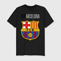 Футболка slim-fit Barcelona FC, цвет: черный